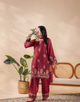 3PC Stitched Suit - ZR129SILK