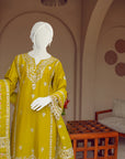 3 Piece - Stitched Cotton Suit