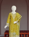 3 Piece - Stitched Cotton Suit