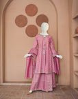 3 Piece - Printed Stitched Cotton Suit