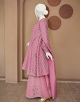 3 Piece - Printed Stitched Cotton Suit
