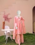 3 Piece - Printed Stitched Cotton Suit