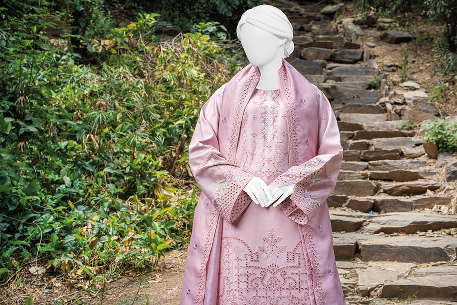 3 Piece - Stitched Cotton Suit