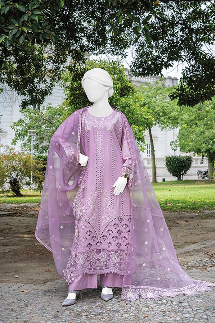 3 Piece - Stitched Cotton Suit