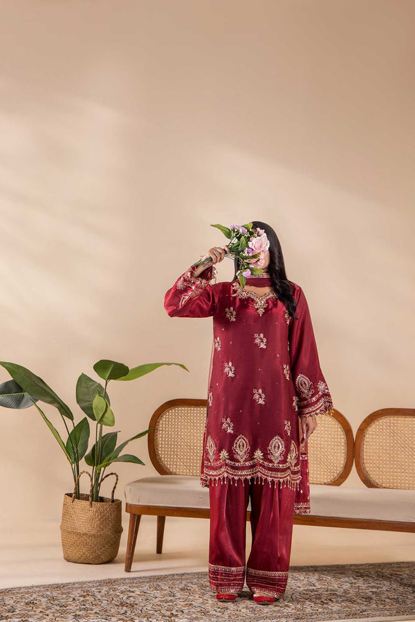 3PC Stitched Suit - ZR129MRN
