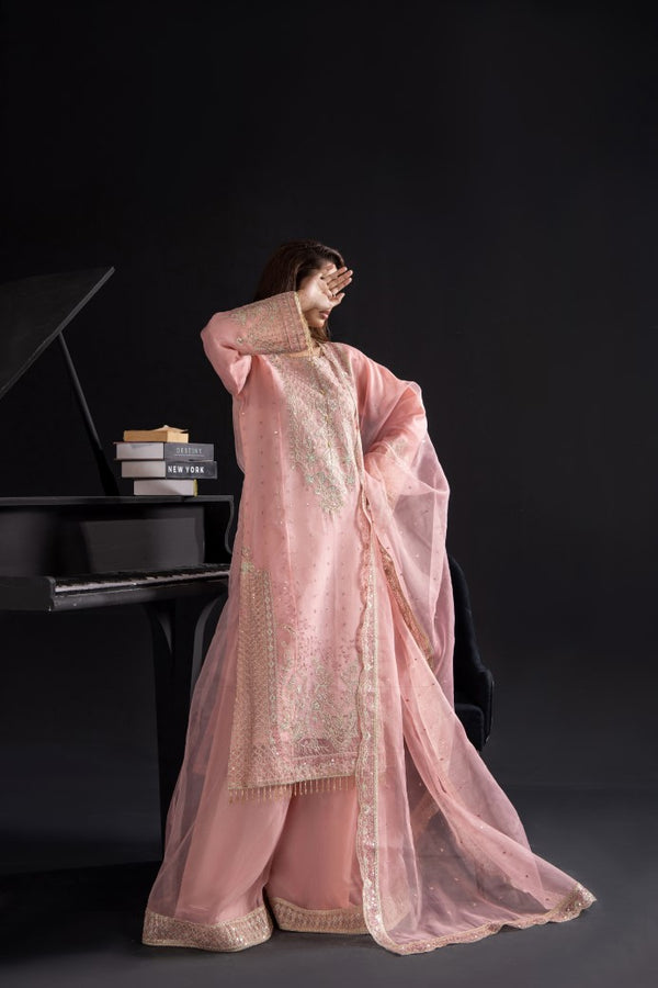 3PC Stitched Suit - ZR100PINK